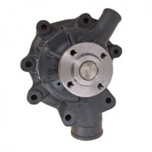 Engine water pump with mounting flange and coolant connections