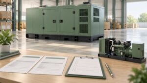 Conceptual enclosed generator and quotation approval checklist