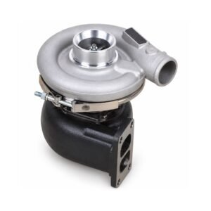 Weichai engine turbocharger reference image showing compressor inlet, outlet and turbine housing