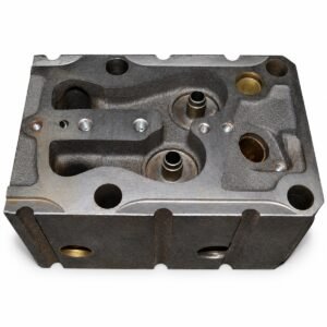 Weichai cylinder head 61560040068 top view showing valve guides, machined ports and mounting holes