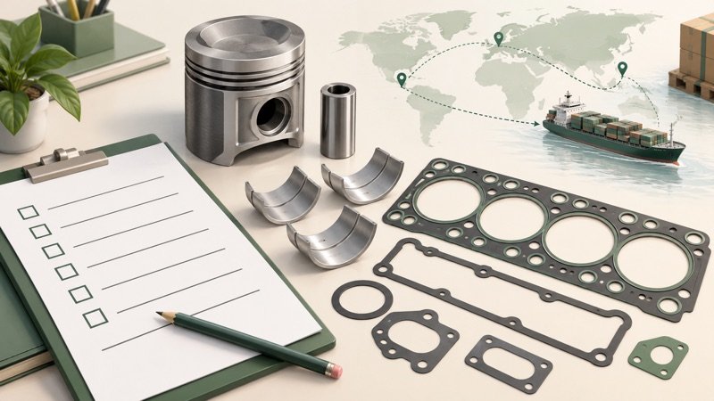 Conceptual illustration of planning an engine overhaul parts order