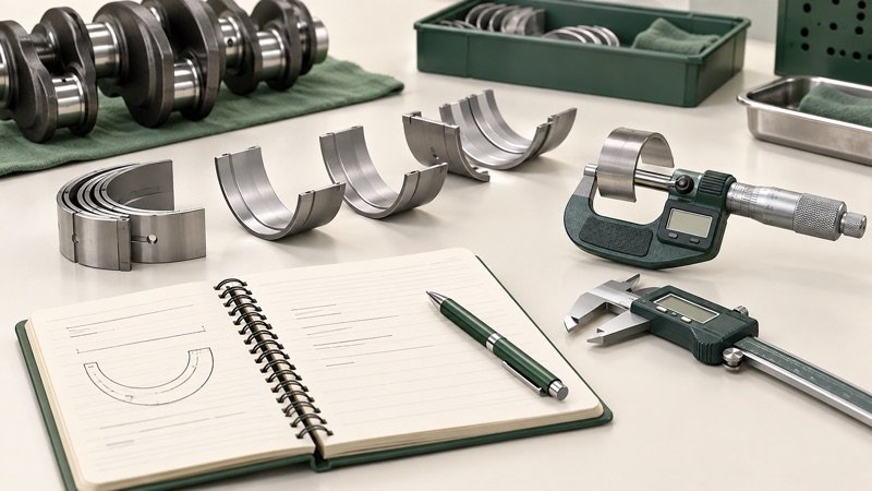 Conceptual workshop measurement records before bearing procurement