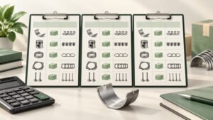 Conceptual comparison of itemized engine parts quotations