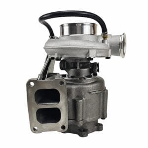 Weichai turbocharger 612601110954 reference image showing compressor housing and turbine inlet flange