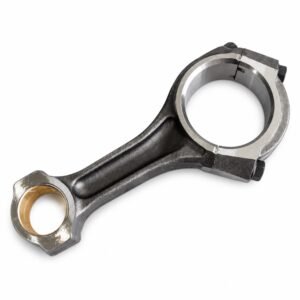 Weichai WP10 connecting rod 612600030042 reference image showing small-end bush, rod body and split big-end cap