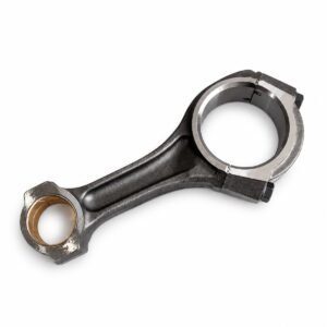 Weichai WP10 connecting rod 612600030042 angled reference photo showing the big-end cap and small-end bush